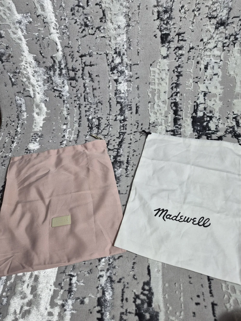 Madewell White with Branded Pink  RADLEY DUST BAGS NEW